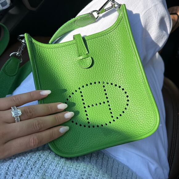 Hermès Clemence Evelyne TPM Vert Yucca - Picture 12 of 12